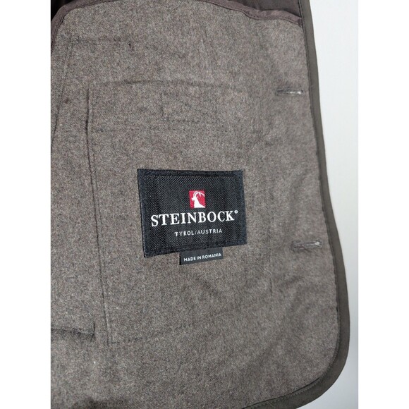 STEINBOCK Austria Mens Brown Quilted Wool Waidring Vest Sz 42 Outdoor Barncore - Picture 7 of 10